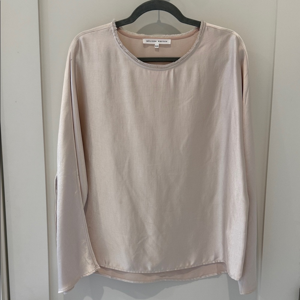 Wilfred Soft Chamagne Satin Blouse